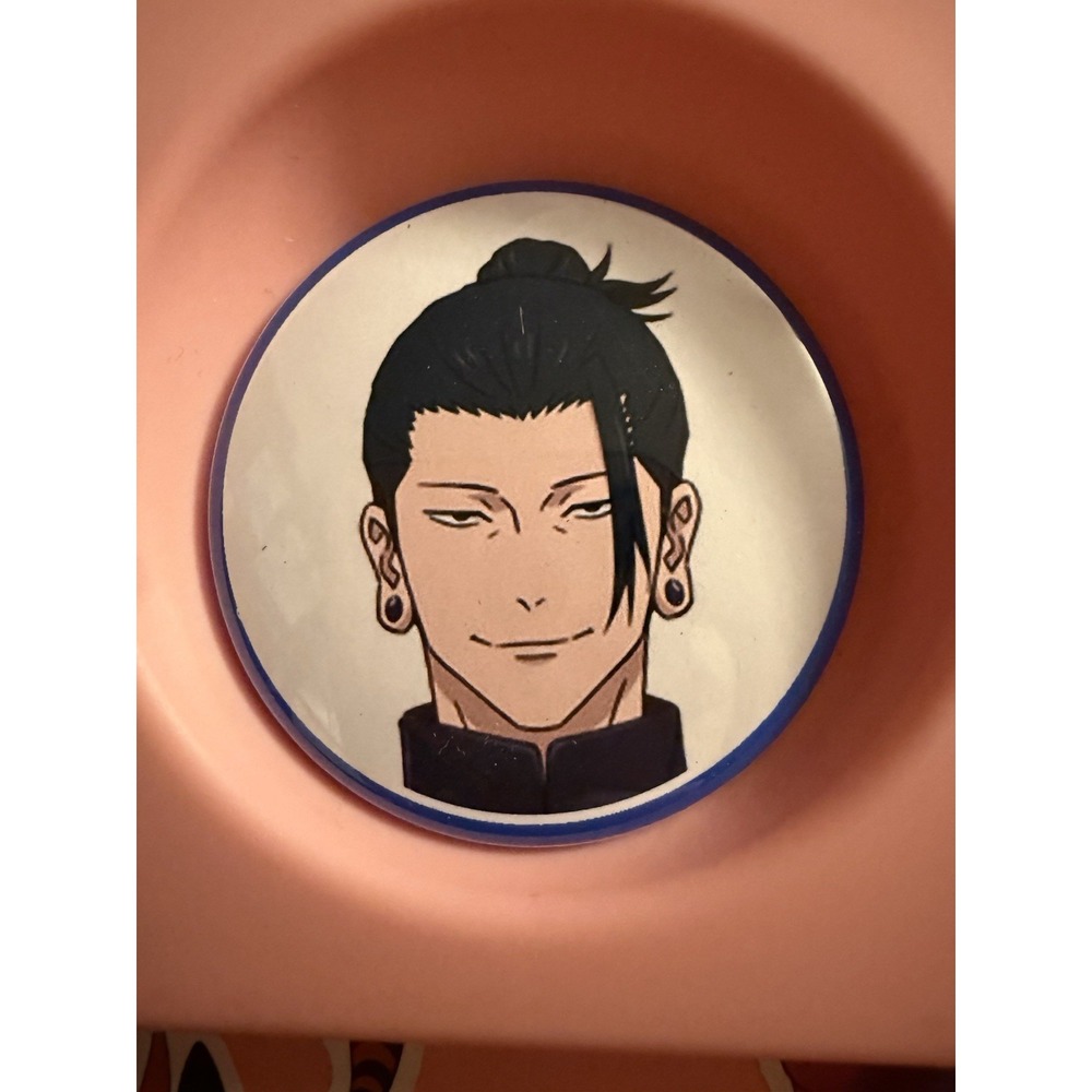Jujutsu Kaisen Suguru Geto Anime Character Round Pinback Button Badge